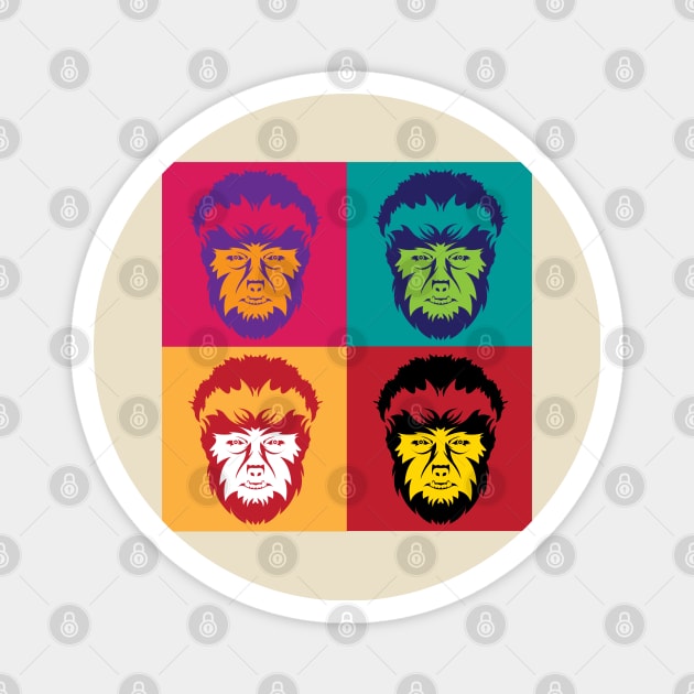 Pop Goes the Wolf Man Magnet by DesignWise